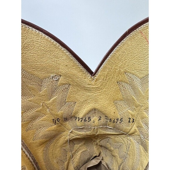 Panhandle Slim Mens Western Boots Brown Leather Lizard Exotic Pointed US 13 - Picture 10 of 10